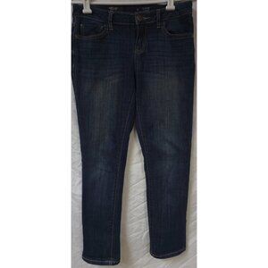 Simply Vera Vera  Wang Womens Juniors Sz 0 Mid Rise Dark Wash Denim Capri Jeans